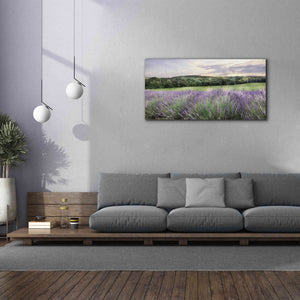 'Lavender Fields' by Lori Deiter, Canvas Wall Art,60 x 30