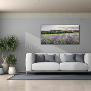 'Lavender Fields' by Lori Deiter, Canvas Wall Art,60 x 30