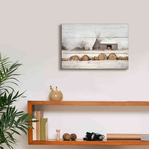 Image of 'Vermont Hay' by Lori Deiter, Canvas Wall Art,18 x 12