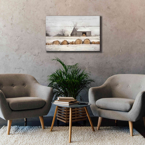 Image of 'Vermont Hay' by Lori Deiter, Canvas Wall Art,40 x 26