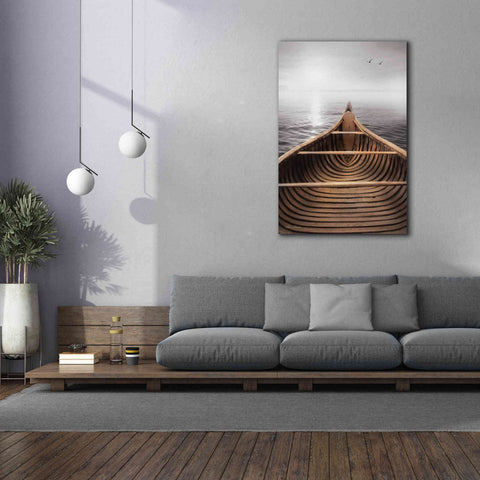 Image of 'Old Wooden Canoe' by Lori Deiter, Canvas Wall Art,40 x 60