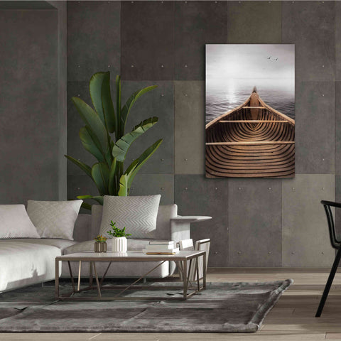 Image of 'Old Wooden Canoe' by Lori Deiter, Canvas Wall Art,40 x 60