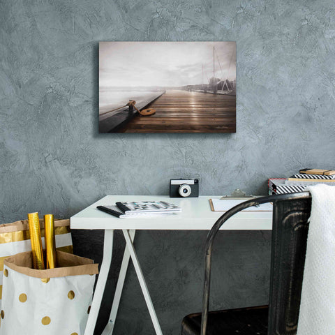 Image of 'Newport Dock I' by Lori Deiter, Canvas Wall Art,18 x 12