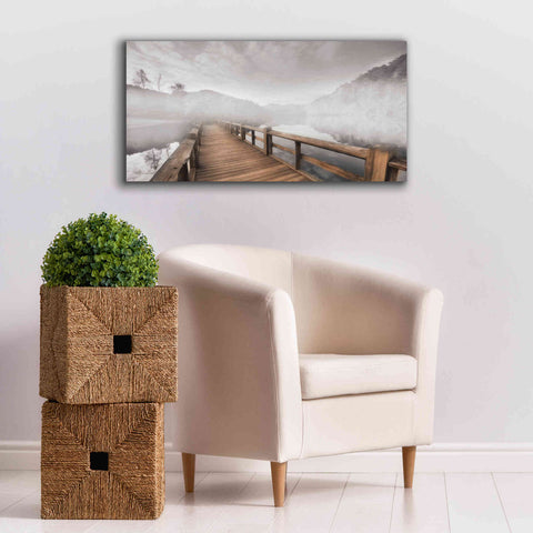 Image of 'Lake Cherokee Dock' by Lori Deiter, Canvas Wall Art,40 x 20