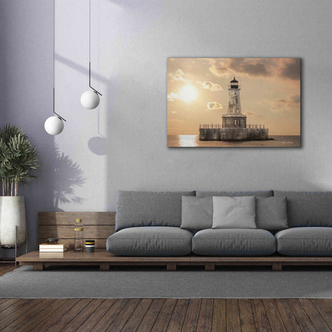 Image of 'Charity Shoal Lighthouse' by Lori Deiter, Canvas Wall Art,60 x 40