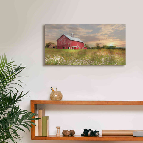 Image of 'Vermont Landscape' by Lori Deiter, Canvas Wall Art,24 x 12