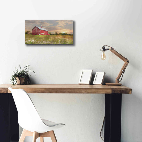 Image of 'Vermont Landscape' by Lori Deiter, Canvas Wall Art,24 x 12