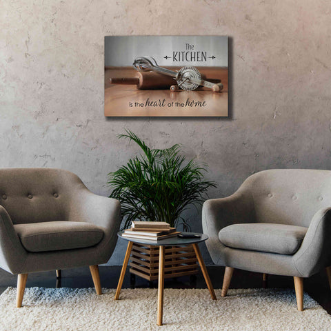 Image of 'The Kitchen is the Heart of the Home' by Lori Deiter, Canvas Wall Art,40 x 26