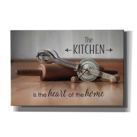 Image of 'The Kitchen is the Heart of the Home' by Lori Deiter, Canvas Wall Art