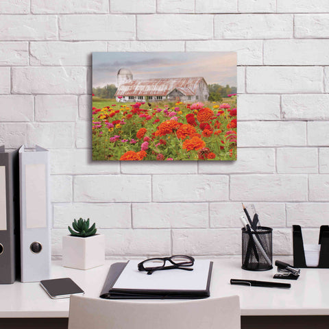 Image of 'Vermont Flowers' by Lori Deiter, Canvas Wall Art,16 x 12