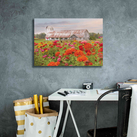 Image of 'Vermont Flowers' by Lori Deiter, Canvas Wall Art,26 x 18