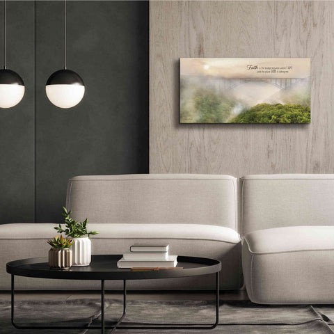 Image of 'Faith is the Bridge' by Lori Deiter, Canvas Wall Art,40 x 20