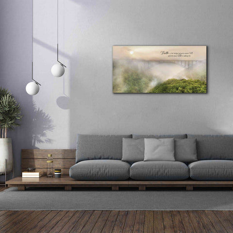 Image of 'Faith is the Bridge' by Lori Deiter, Canvas Wall Art,60 x 30