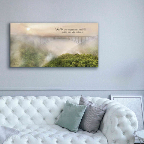 Image of 'Faith is the Bridge' by Lori Deiter, Canvas Wall Art,60 x 30