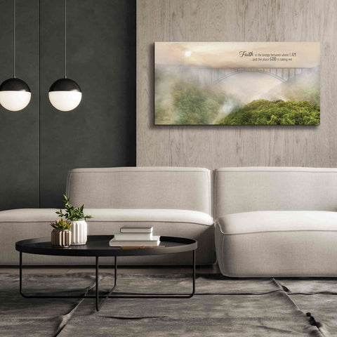Image of 'Faith is the Bridge' by Lori Deiter, Canvas Wall Art,60 x 30