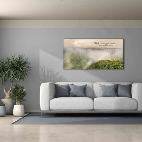 Image of 'Faith is the Bridge' by Lori Deiter, Canvas Wall Art,60 x 30