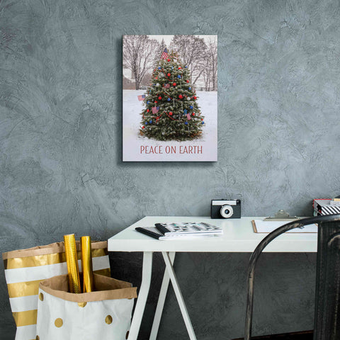 Image of 'Peace on Earth Tree' by Lori Deiter, Canvas Wall Art,12 x 16