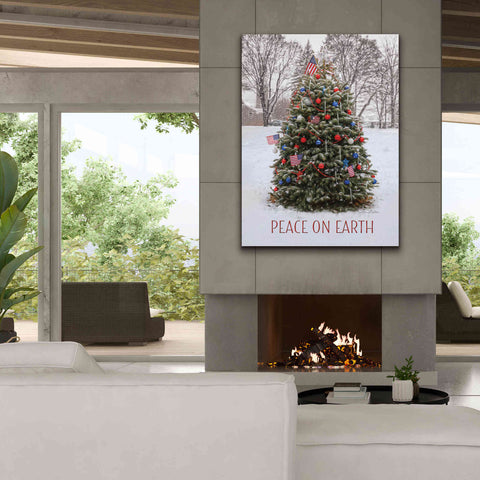Image of 'Peace on Earth Tree' by Lori Deiter, Canvas Wall Art,40 x 54