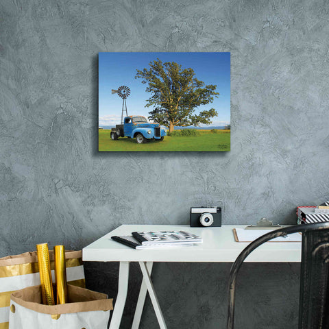 Image of 'Country Blue' by Lori Deiter, Canvas Wall Art,16 x 12
