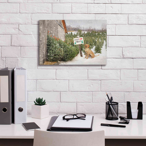 Image of 'U-Cut Trees' by Lori Deiter, Canvas Wall Art,18 x 12