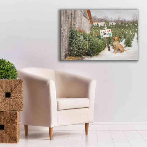 Image of 'U-Cut Trees' by Lori Deiter, Canvas Wall Art,40 x 26