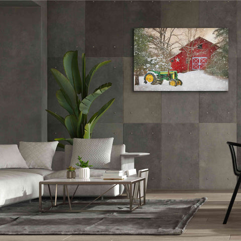Image of 'Winter at the Barn' by Lori Deiter, Canvas Wall Art,60 x 40