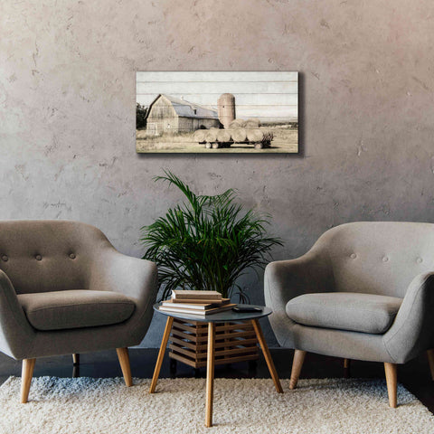 Image of 'Wagon of Hay' by Lori Deiter, Canvas Wall Art,40 x 20
