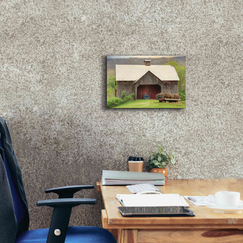 Image of 'Old Hay' by Lori Deiter, Canvas Wall Art,18 x 12