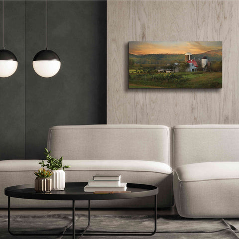 Image of 'New York Country Sunset' by Lori Deiter, Canvas Wall Art,40 x 20