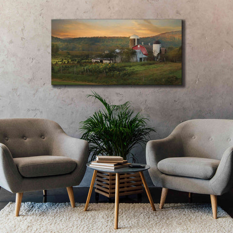 Image of 'New York Country Sunset' by Lori Deiter, Canvas Wall Art,60 x 30