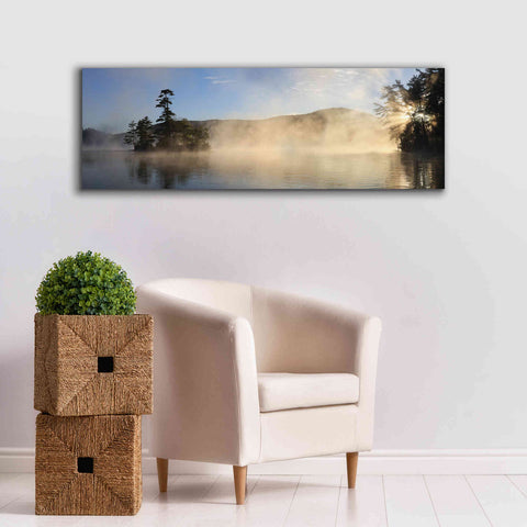 Image of 'Lake Luzerne Sunrise' by Lori Deiter, Canvas Wall Art,60 x 20