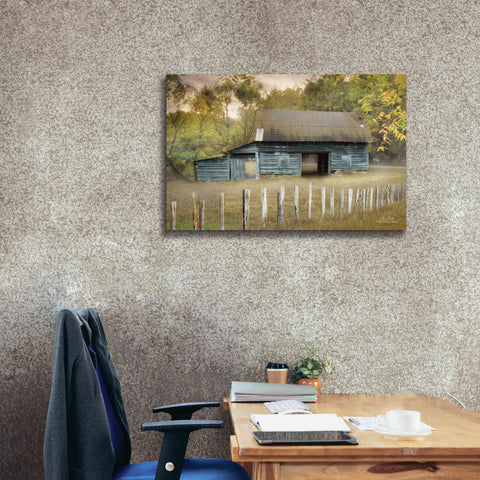 Image of 'Old Teal Shed' by Lori Deiter, Canvas Wall Art,40 x 26