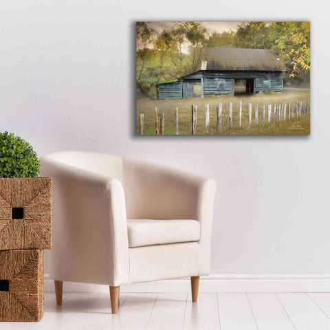 Image of 'Old Teal Shed' by Lori Deiter, Canvas Wall Art,40 x 26