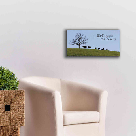 Image of 'Home Is Where Your Herd Is' by Lori Deiter, Canvas Wall Art,24 x 12