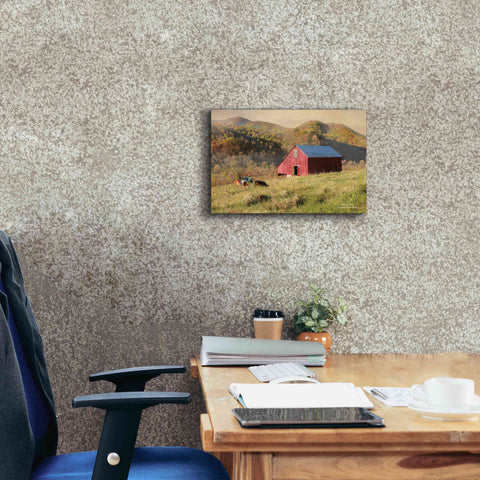 Image of 'Sunrise in the Valley' by Lori Deiter, Canvas Wall Art,18 x 12