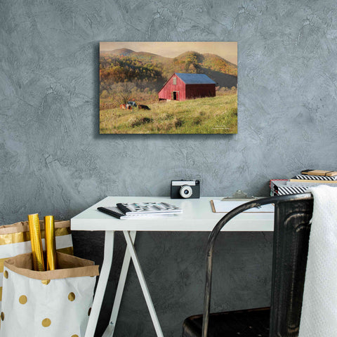 Image of 'Sunrise in the Valley' by Lori Deiter, Canvas Wall Art,18 x 12