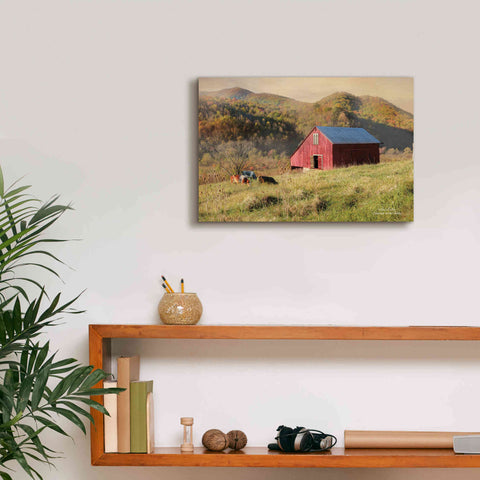 Image of 'Sunrise in the Valley' by Lori Deiter, Canvas Wall Art,18 x 12