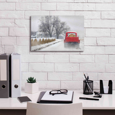 Image of 'Haulin' Hay' by Lori Deiter, Canvas Wall Art,18 x 12