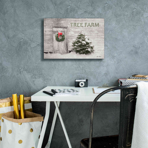 Image of 'Tree Farm' by Lori Deiter, Canvas Wall Art,18 x 12