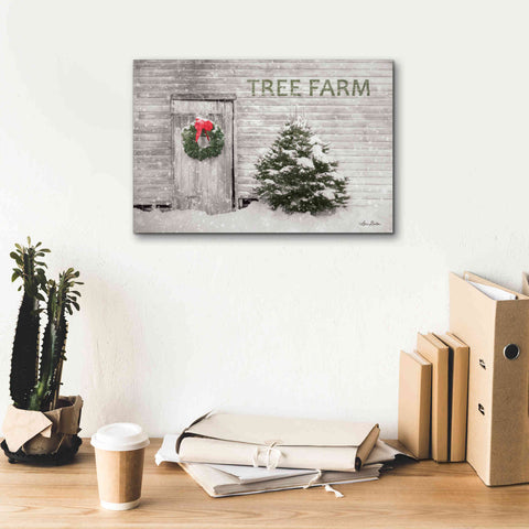 Image of 'Tree Farm' by Lori Deiter, Canvas Wall Art,18 x 12