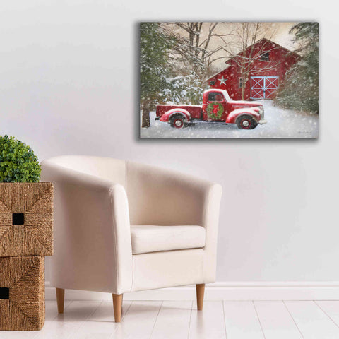 Image of 'Secluded Barn with Truck' by Lori Deiter, Canvas Wall Art,40 x 26