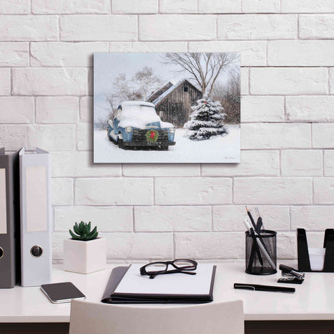 Image of 'Christmas on the Farm' by Lori Deiter, Canvas Wall Art,16 x 12