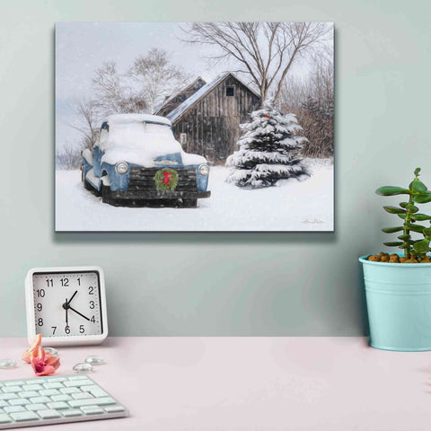 Image of 'Christmas on the Farm' by Lori Deiter, Canvas Wall Art,16 x 12