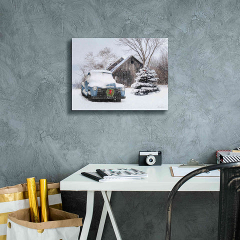 Image of 'Christmas on the Farm' by Lori Deiter, Canvas Wall Art,16 x 12