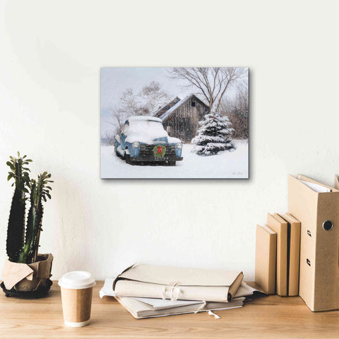 Image of 'Christmas on the Farm' by Lori Deiter, Canvas Wall Art,16 x 12