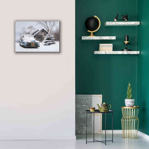 Image of 'Christmas on the Farm' by Lori Deiter, Canvas Wall Art,26 x 18