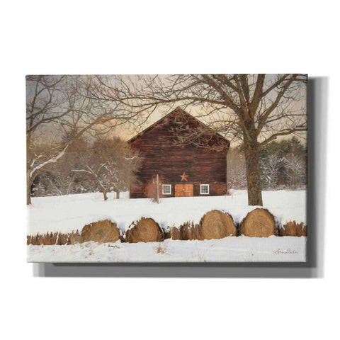 Image of 'Snowy Vermont Barn' by Lori Deiter, Canvas Wall Art