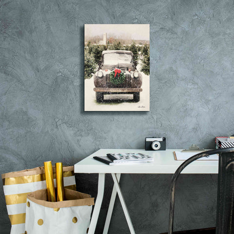 Image of 'Winter at the Tree Farm' by Lori Deiter, Canvas Wall Art,12 x 16