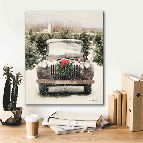 Image of 'Winter at the Tree Farm' by Lori Deiter, Canvas Wall Art,20 x 24