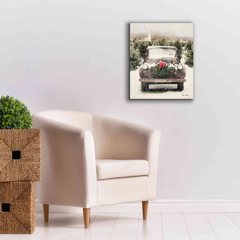 Image of 'Winter at the Tree Farm' by Lori Deiter, Canvas Wall Art,20 x 24